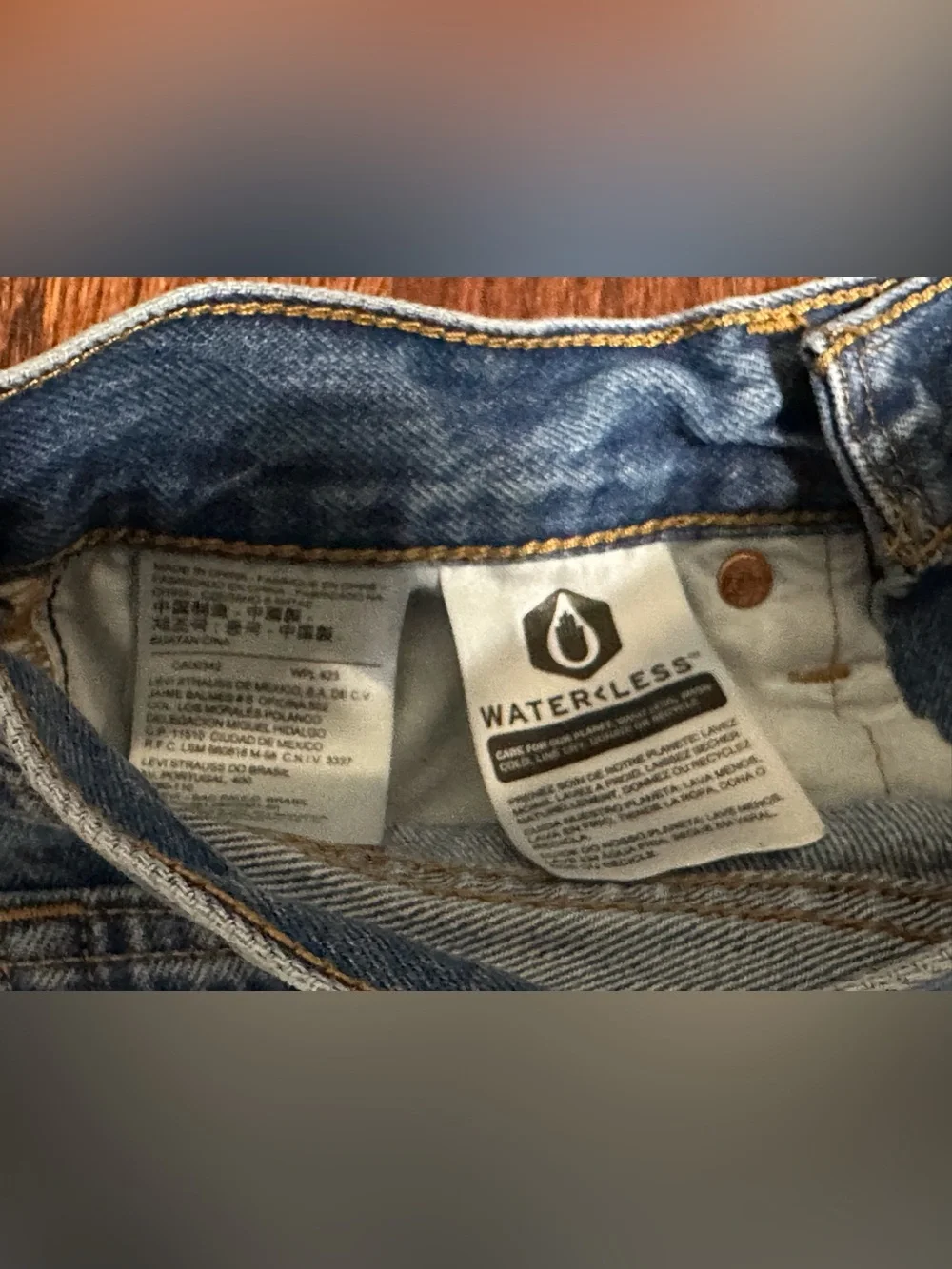 Levi's Premium High-Rise Deconstructed Denim Mini Skirt - Size 24